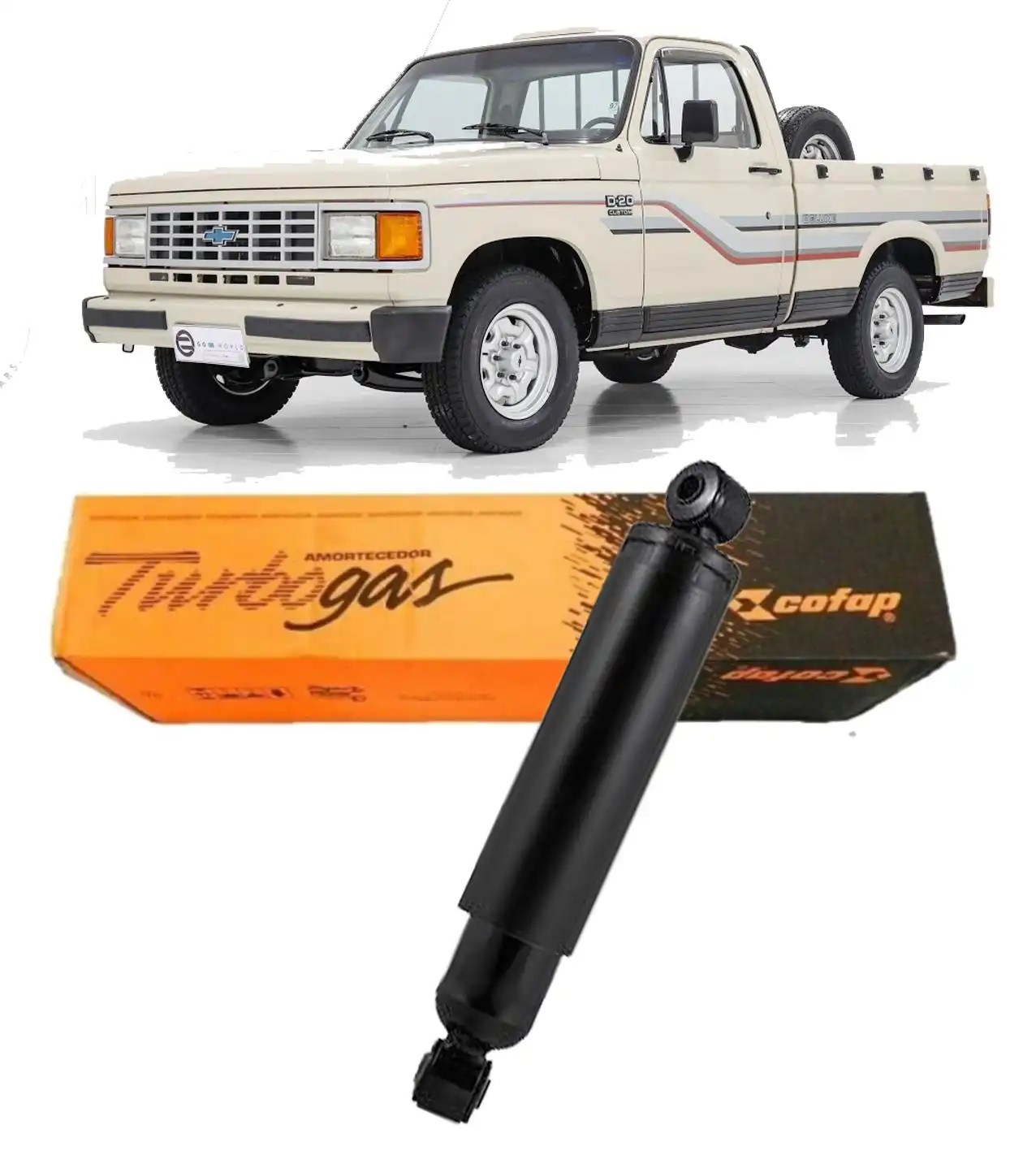 AMORTECEDOR TRASEIRO D-20 1983 A 1988