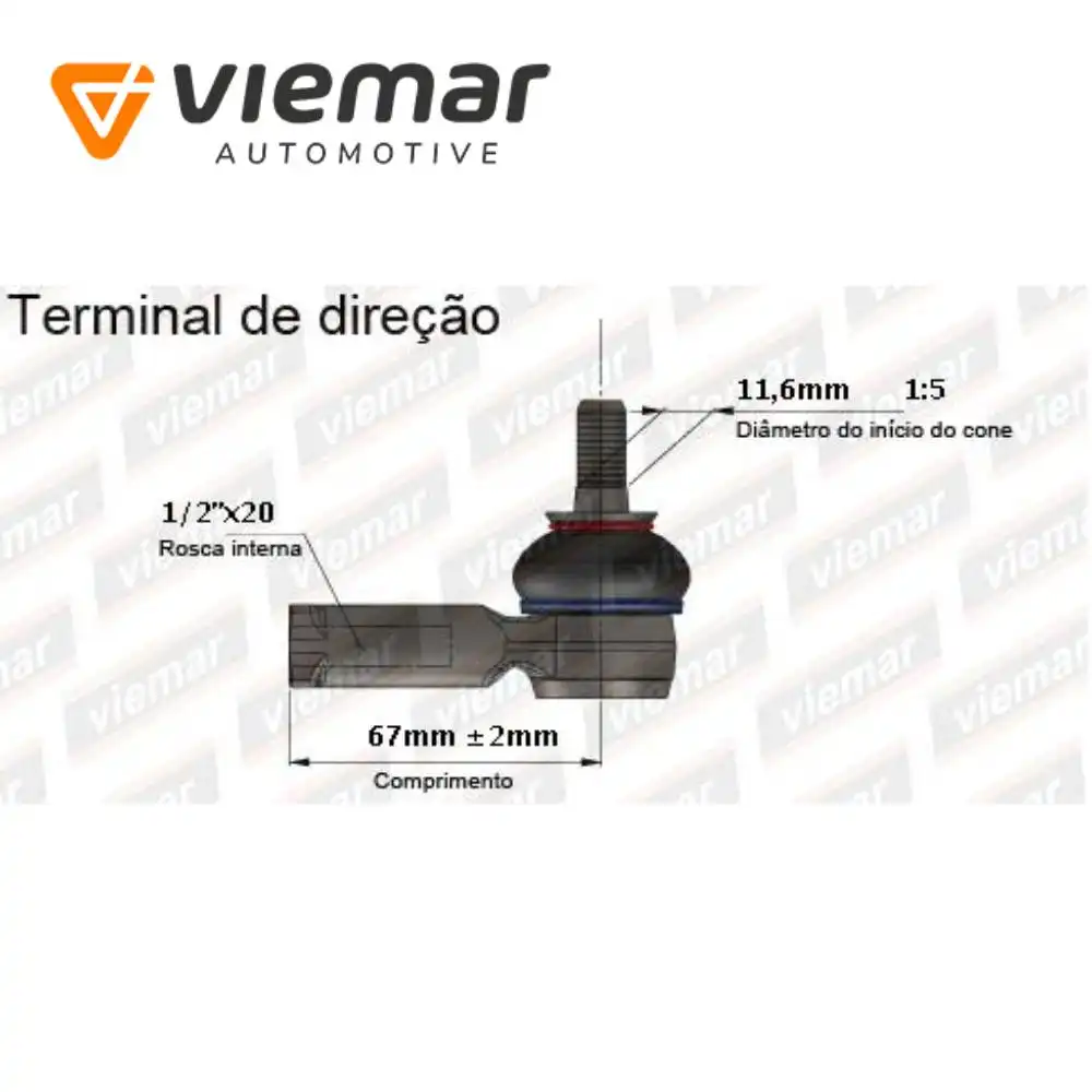 PONTEIRA DIRECAO FIESTA 94/95 KA 96/