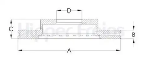 DISCO FREIO DIANTEIRO BONGO 2.5 16V 2012 ACIMA VENTILADO