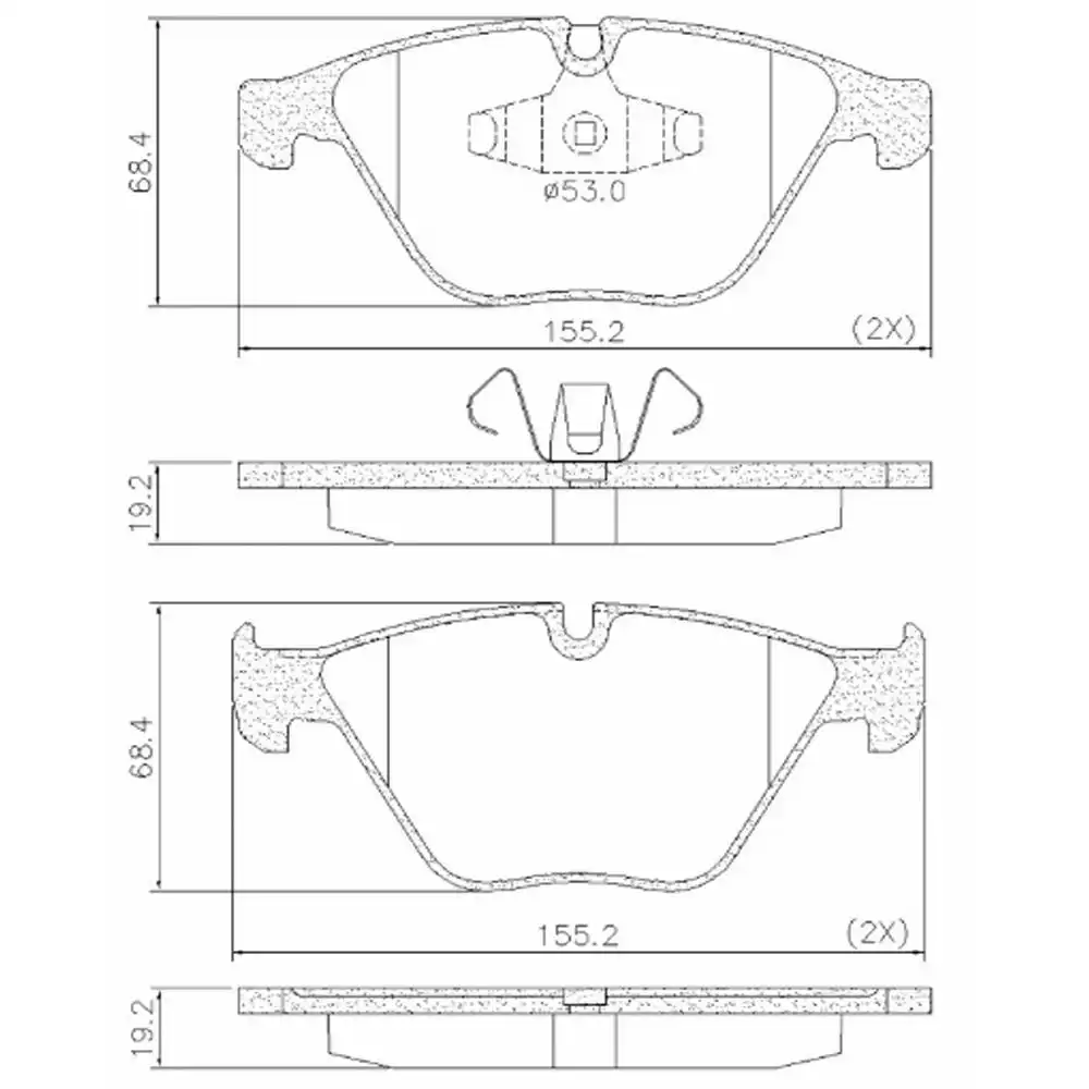 PASTILHA FREIO DIANTEIRA BMW 320I 2005 A 2011