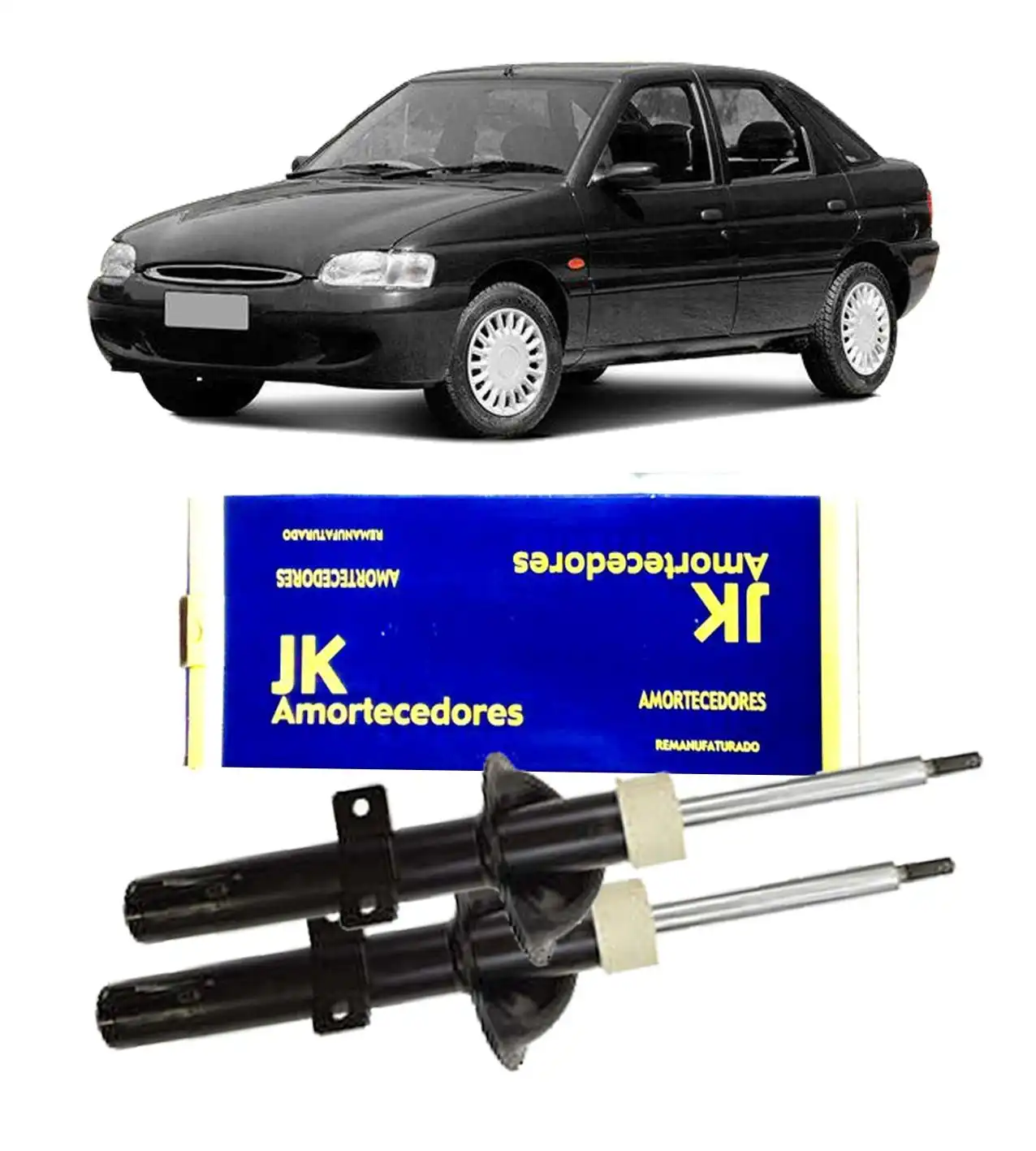 AMORTECEDOR DIANTEIRO ESCORT ZETEC 1998 A 2003 REMAN JG