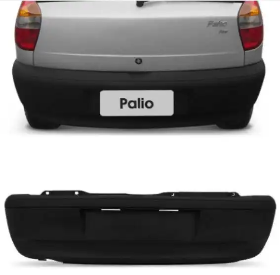 PARACHOQUE TRAS FIAT PALIO 01/07 PRETO LISO