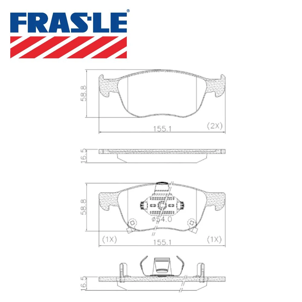 PASTILHA FREIO DIANTEIRA CIVIC 1.5 2.0 2019 ACIMA