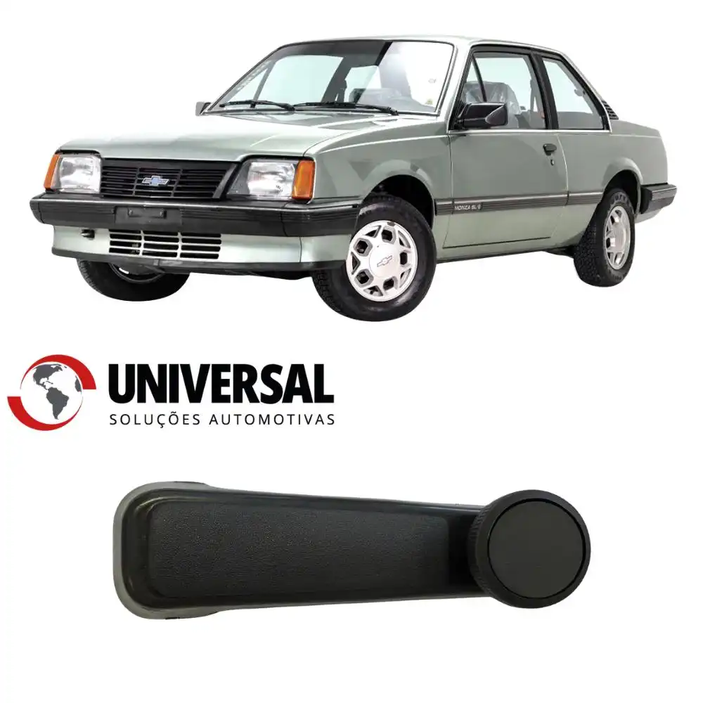 MACANETA VIDRO CHEVETTE MONZA 83/ PRETA (PLASTICO)