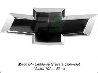 EMBLEMA TAMPA TRAS VECTRA 09/12 GRAVATA PRETA