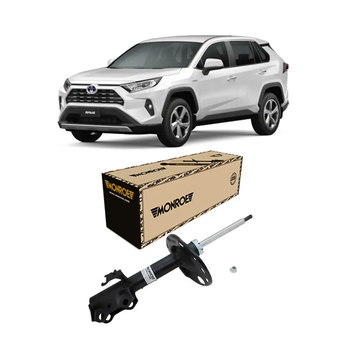 AMORTECEDOR DIANTEIRO TOYOTA RAV4 2006 A 2012 ESQUERDO