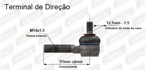 PONTEIRA DIRECAO CITROEN PICASSO 01/12 C4 PALLAS 04/