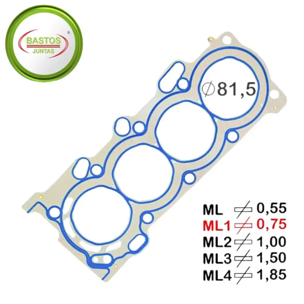 JUNTA CABECOTE TOYOTA COROLLA 1.6 1.8 16V 2003 A 2010 METAL