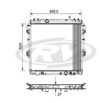RADIADOR TOYOTA HILUX 2.5 3.0 DIESEL 2005 ATÉ 2015