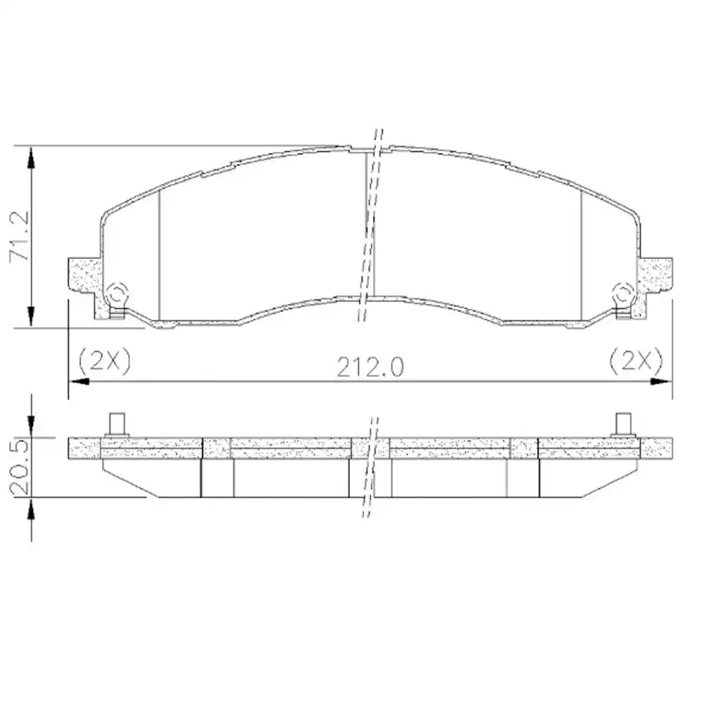 PASTILHA FREIO DIANTEIRA RAM 2500 6.7 24V 2021 EM DIAN