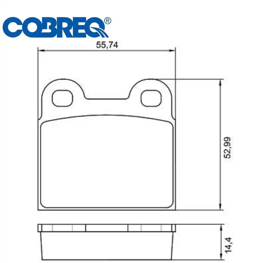 PASTILHA FREIO DIANTEIRA FUSCA