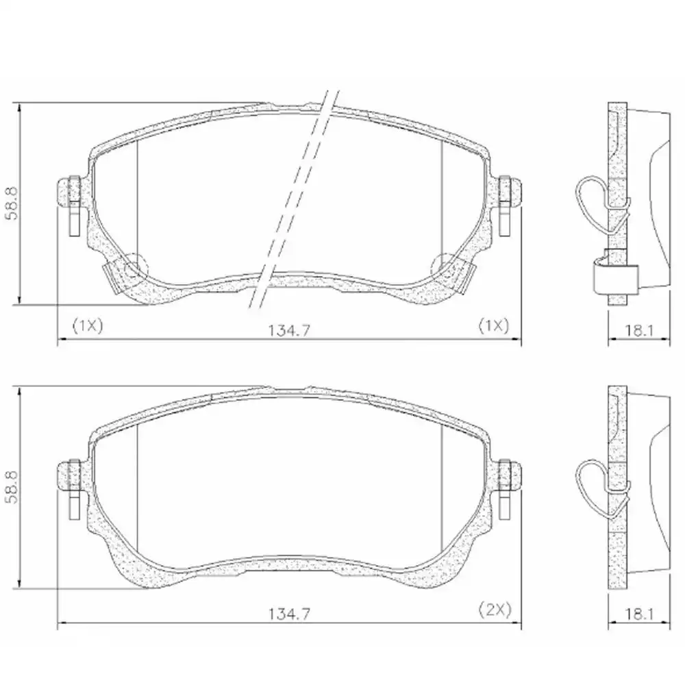 PASTILHA FREIO DIANTEIRA TOYOTA COROLLA 2.0 2019/