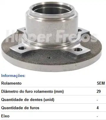 CUBO RODA TRAS MONZA CORSA PICK UP KADETT VEC S/RO
