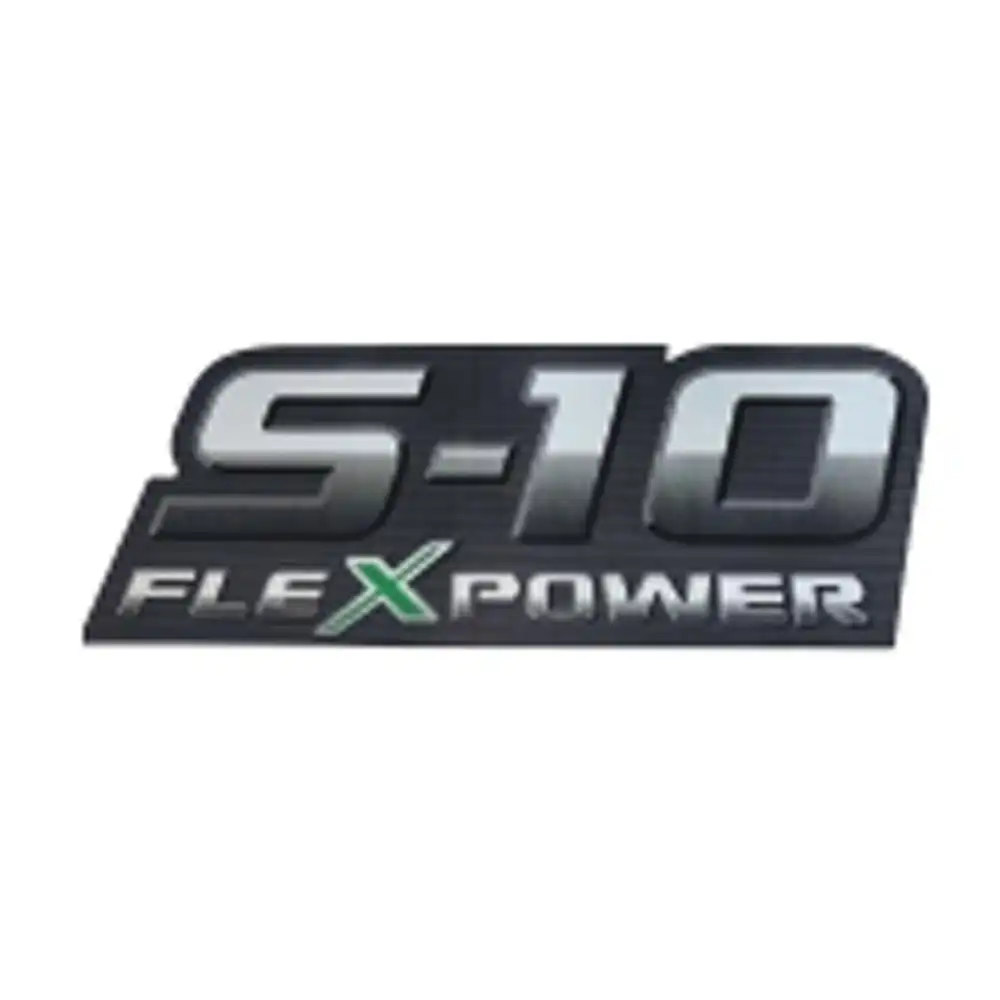 EMBLEMA ADESIVO "S-10 FLEXPOWER" 09/11 LATERAL TRAS