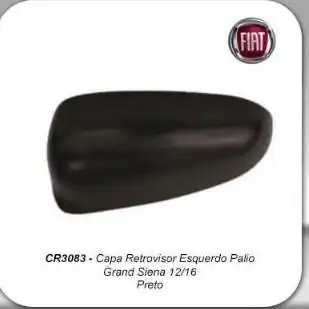 CAPA ESPELHO EXT FIAT PALIO GRAND SIENA 2012 A 2016 ESQ