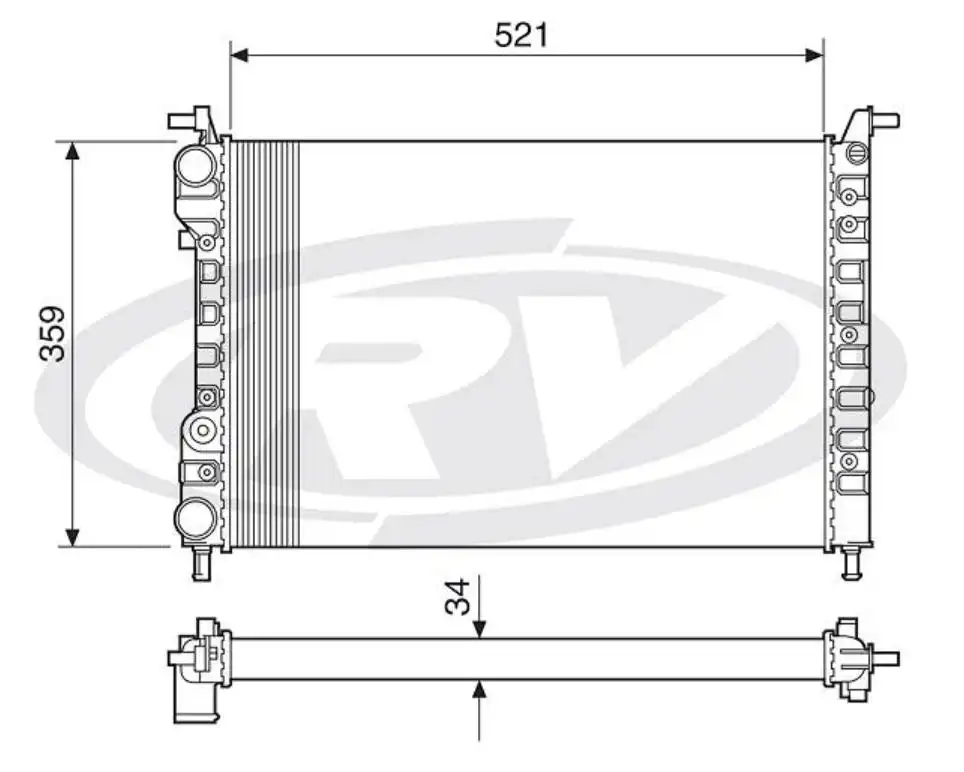 RADIADOR FIAT PALIO 1.0 1.3 1.5 1999 A 2005