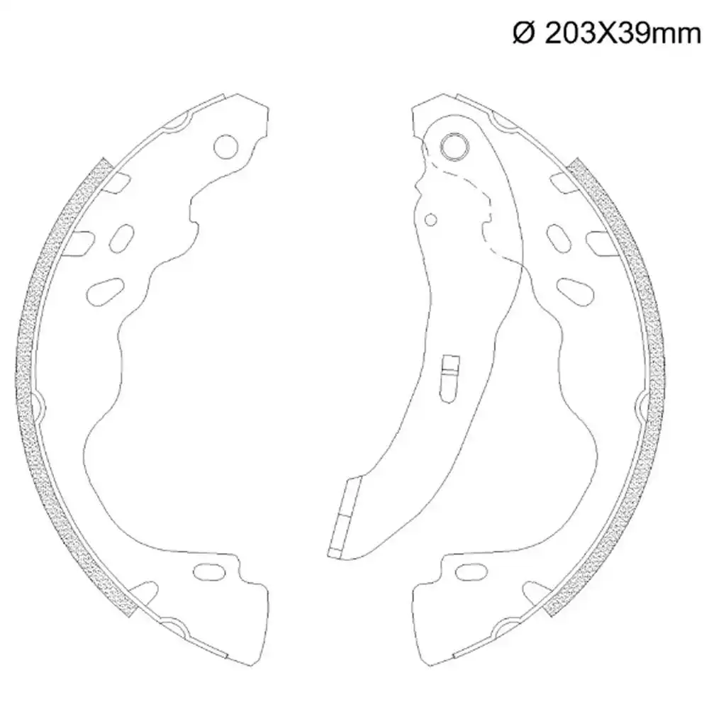 SAPATAS FREIO PEUGEOT 208 1.0 12V 2023 EM DIANTE