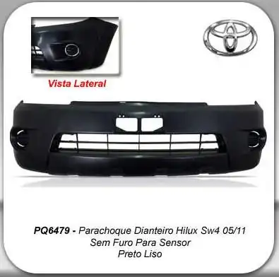 PARACHOQUE DIANT HILUX SW4 2005/2008 (SEM FURO P/ SENSOR)