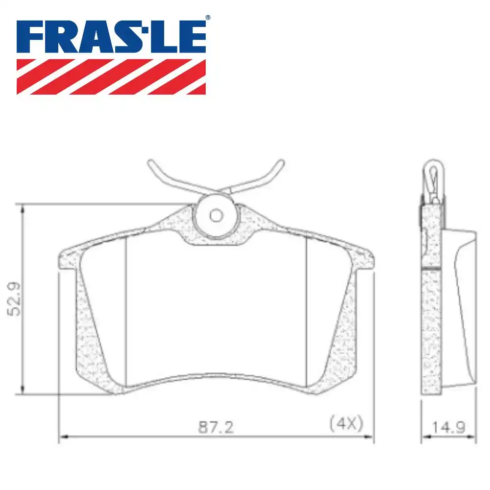 PASTILHA FREIO TRASEIRA GOLF 1.6 8V 2001 A 2014