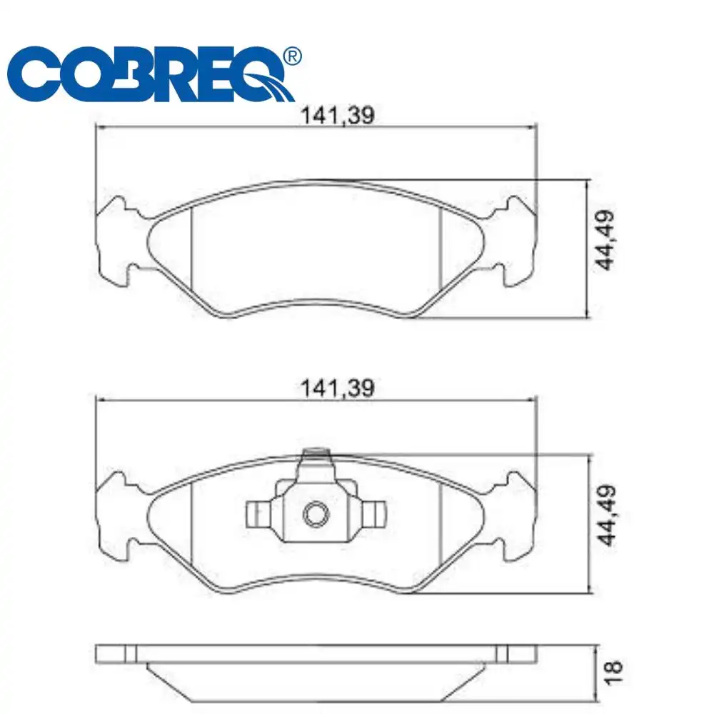 PASTILHA FREIO DIANTEIRA KA 1.0 2009/ DISCO SOLIDO
