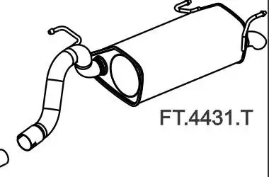 SILENC TRAS FIAT PALIO 1.6 16V E.TORQ ESSENCE 2012 A 2017