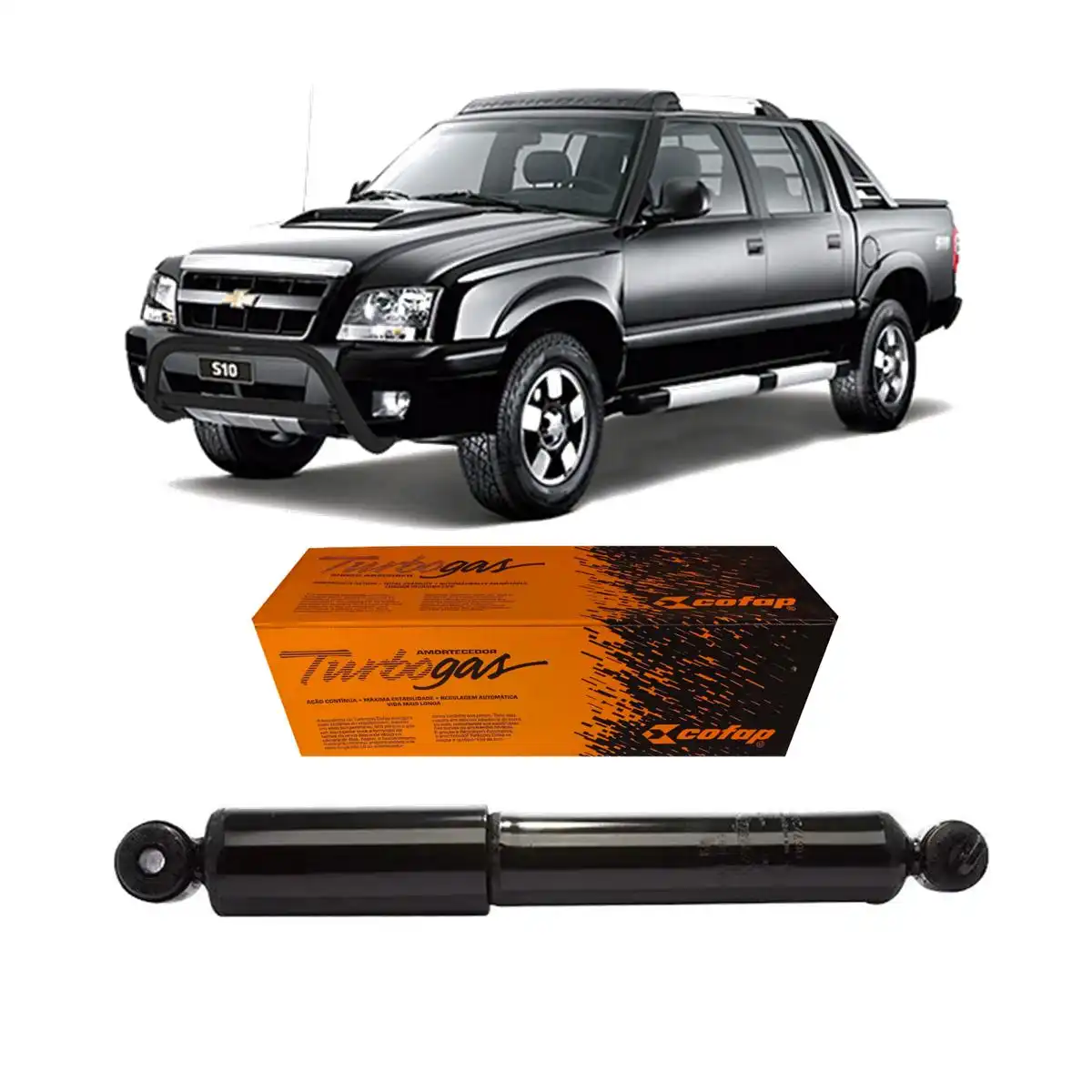 AMORTECEDOR EIXO TRAS BLAZER S-10 01/