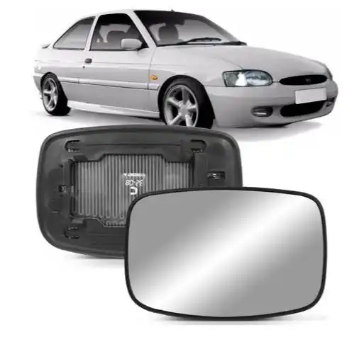 VIDRO ESPELHO ESCORT 97/ FIESTA 96/01 DIR C/ CARCACA C/DESEM