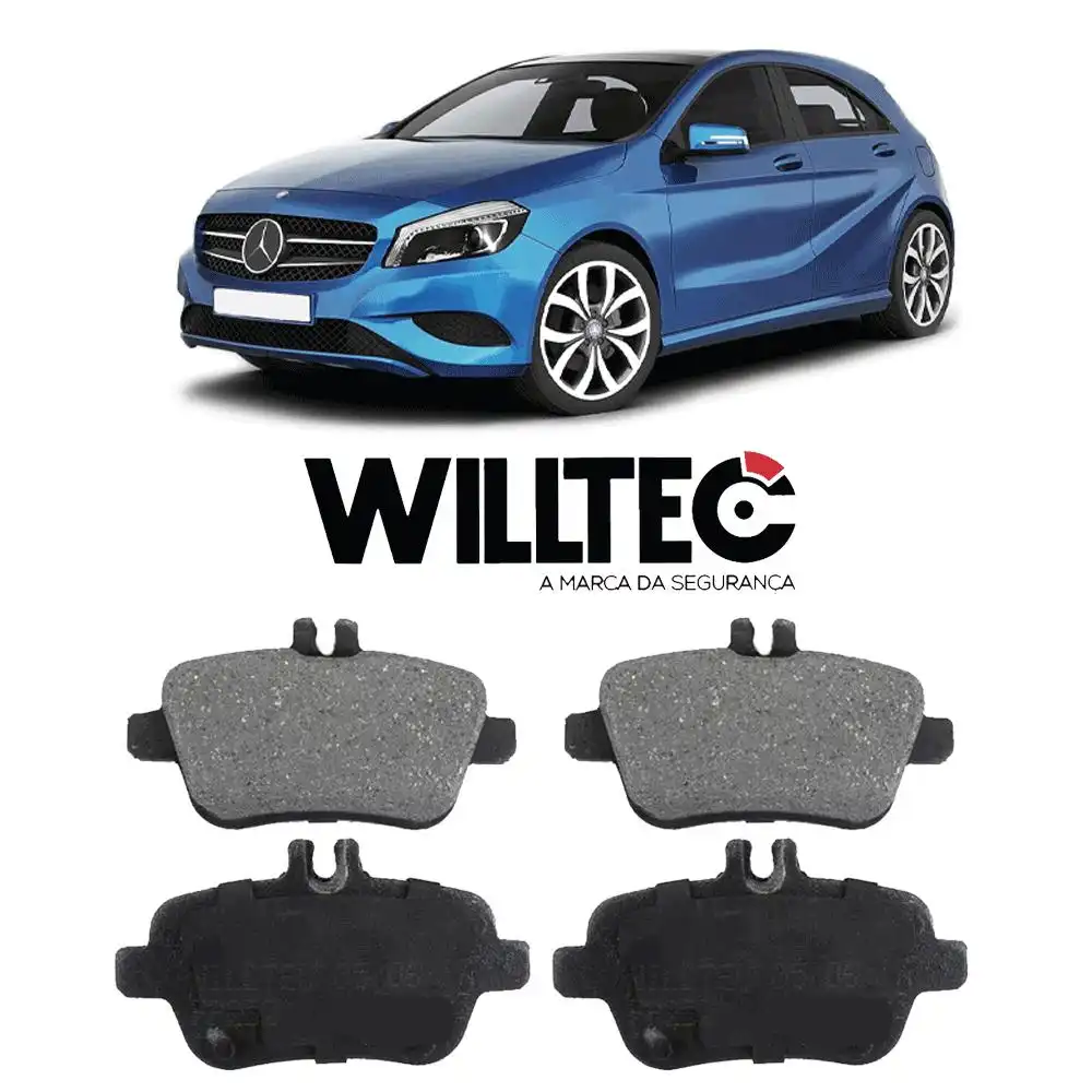 PASTILHA FREIO TRASEIRA MERCEDES CLASSE A 160 200 220 2012/