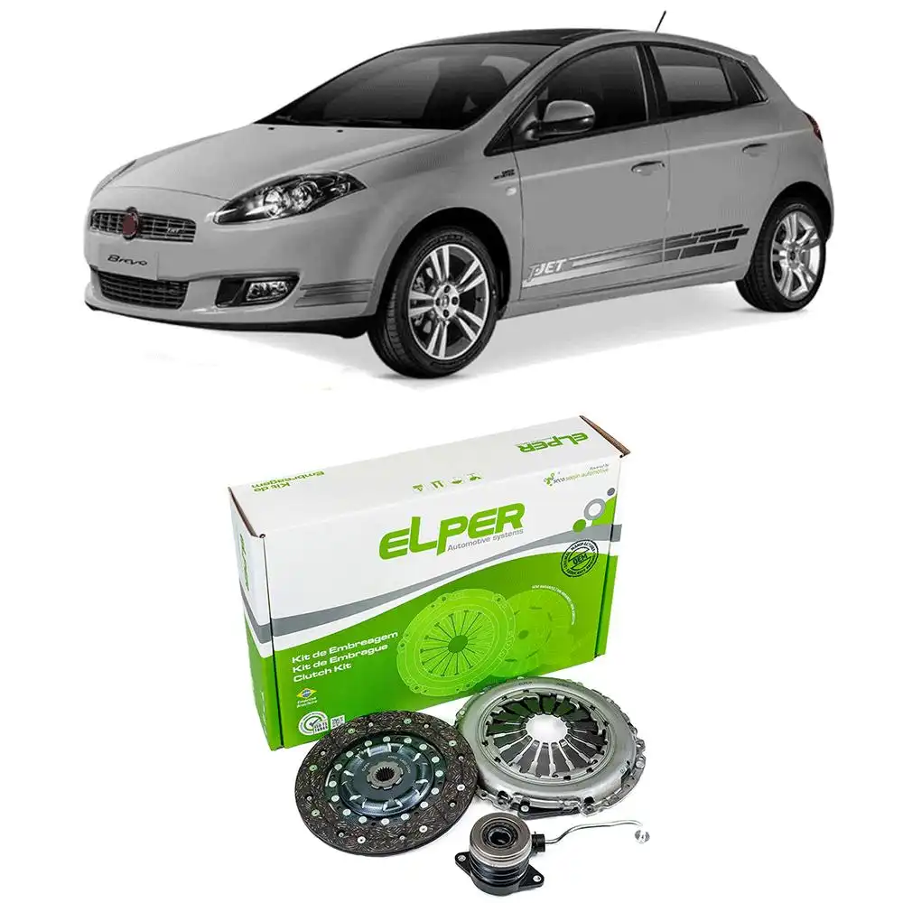 KIT EMBREAGEM FIAT BRAVO 1.4 16V T-JET 2009 A 2012 COM ROLAM