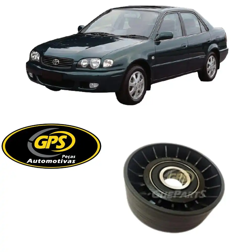 POLIA CORREIA ALTERNADOR COROLLA 1.6 16V 2001 ACIMA