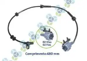 SENSOR ABS NISSAN FRONTIER 2007 A 2017 DIANTEIRO