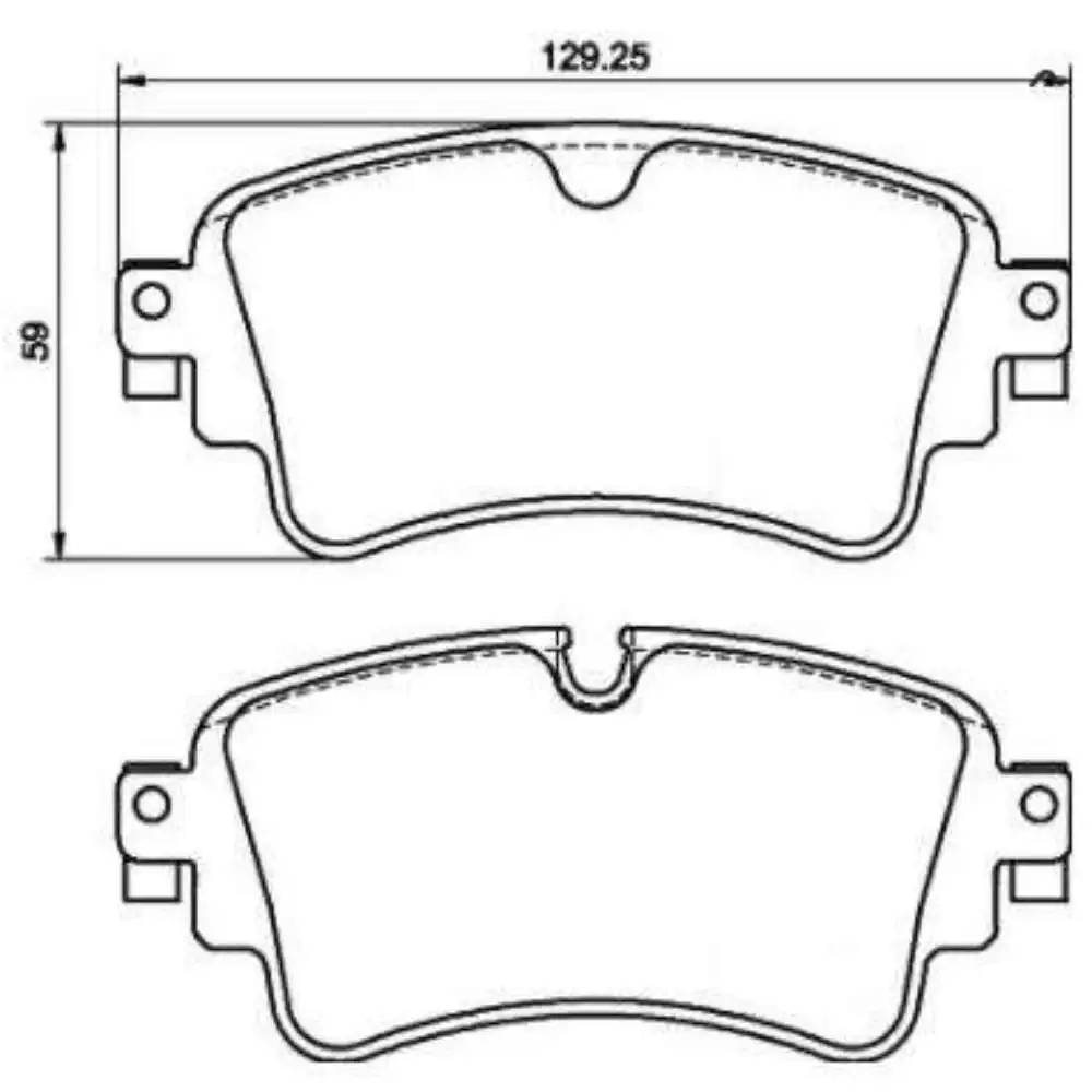 PASTILHA FREIO TRASEIRA AUDI A4 1.4 TFSI 2015/
