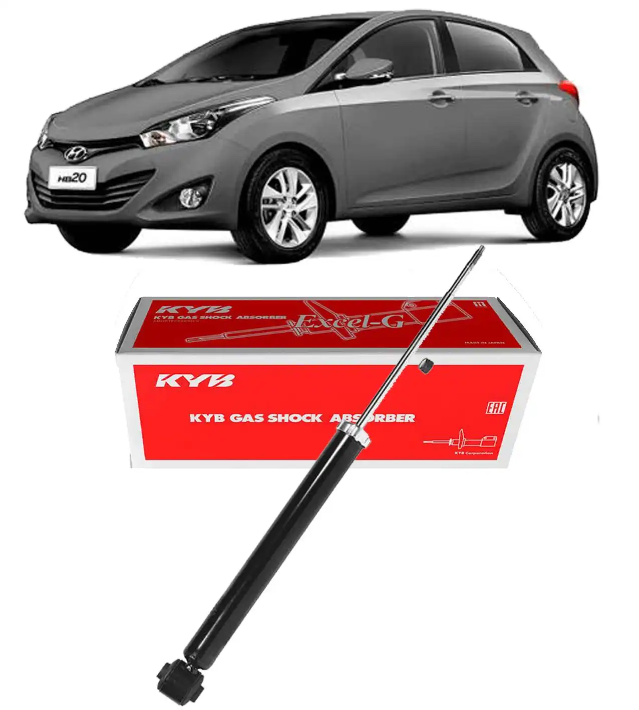 AMORTECEDOR TRASEIRO HYUNDAI HB20 2012 A 2015