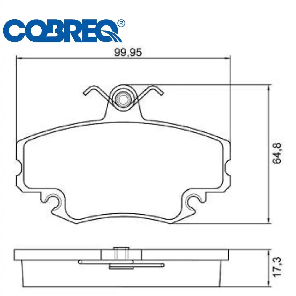 PASTILHA FREIO DIANTEIRA RENAULT CLIO 1999/ SEM SENSOR SISTE