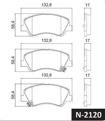 PASTILHA FREIO DIANTEIRA HB20 1.0 12V 2020 A 2025