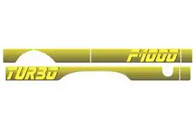 FAIXA LATERAL F-1000 91  TURBO  AMARELA