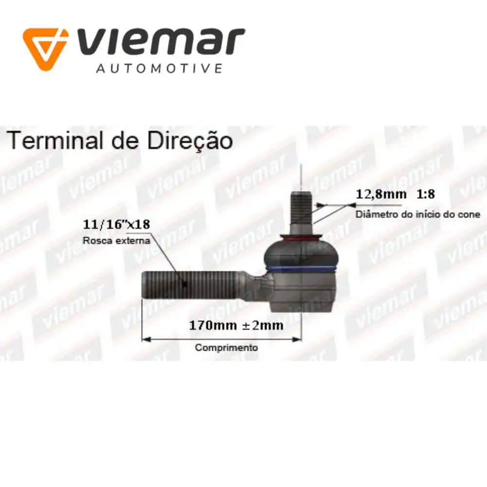 PONTEIRA DIRECAO C-10,D-10,D-20 DIR/ESQ LONGA /87