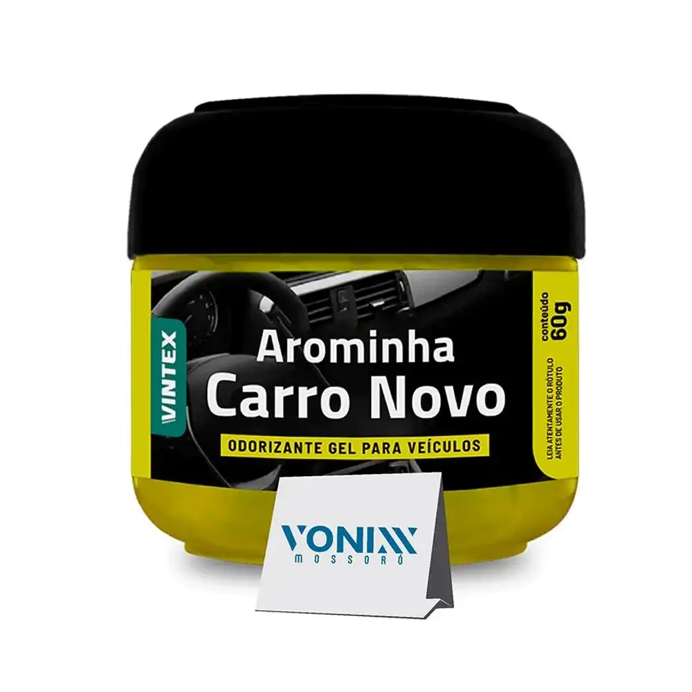 PERFUME P/AUTOMOVEIS EM GEL CARRO NOVO 60G VONIXX