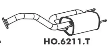 SILENC TRAS HONDA FIT 1.4 1.5 16V 2009 A 2014