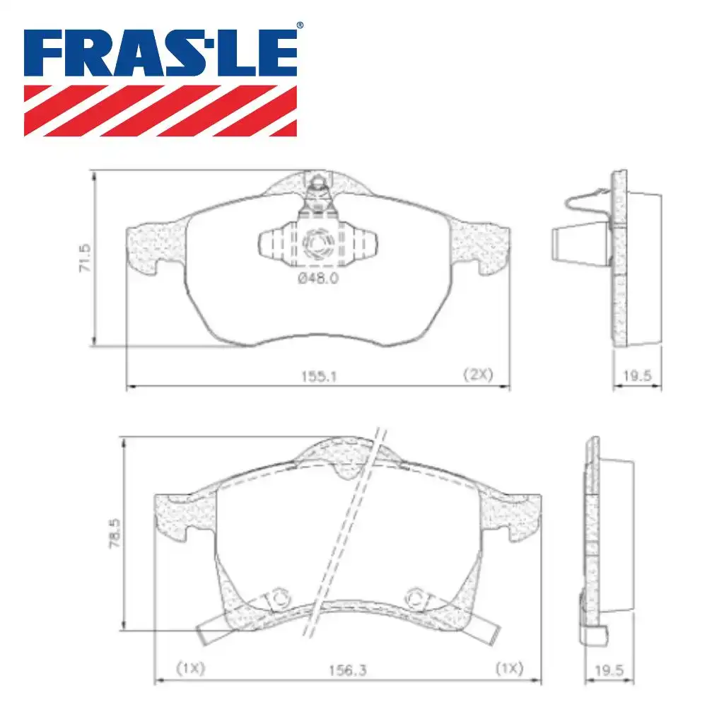 PASTILHA FREIO DIANTEIRA VECTRA 2.0 2.4 2010/