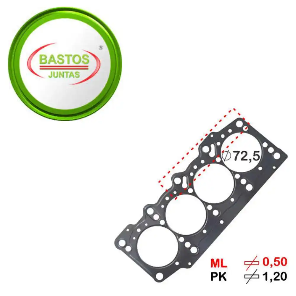 JUNTA CABECOTE PUNTO T-JET 1.4 16V 2009 A 2017 METAL