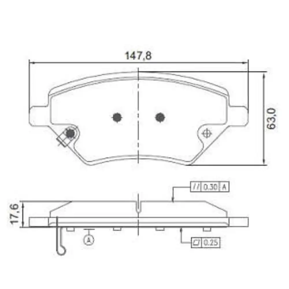 PASTILHA FREIO DIANTEIRA TIGGO 2019 A 2023