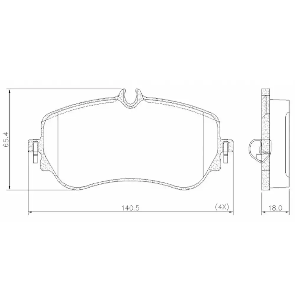 PASTILHA FREIO TRASEIRA AMAROK 3.0 V6 2018 ACIMA