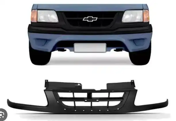 GRADE RADIADOR S-10 95/98 C/ MOLDURA PRETA