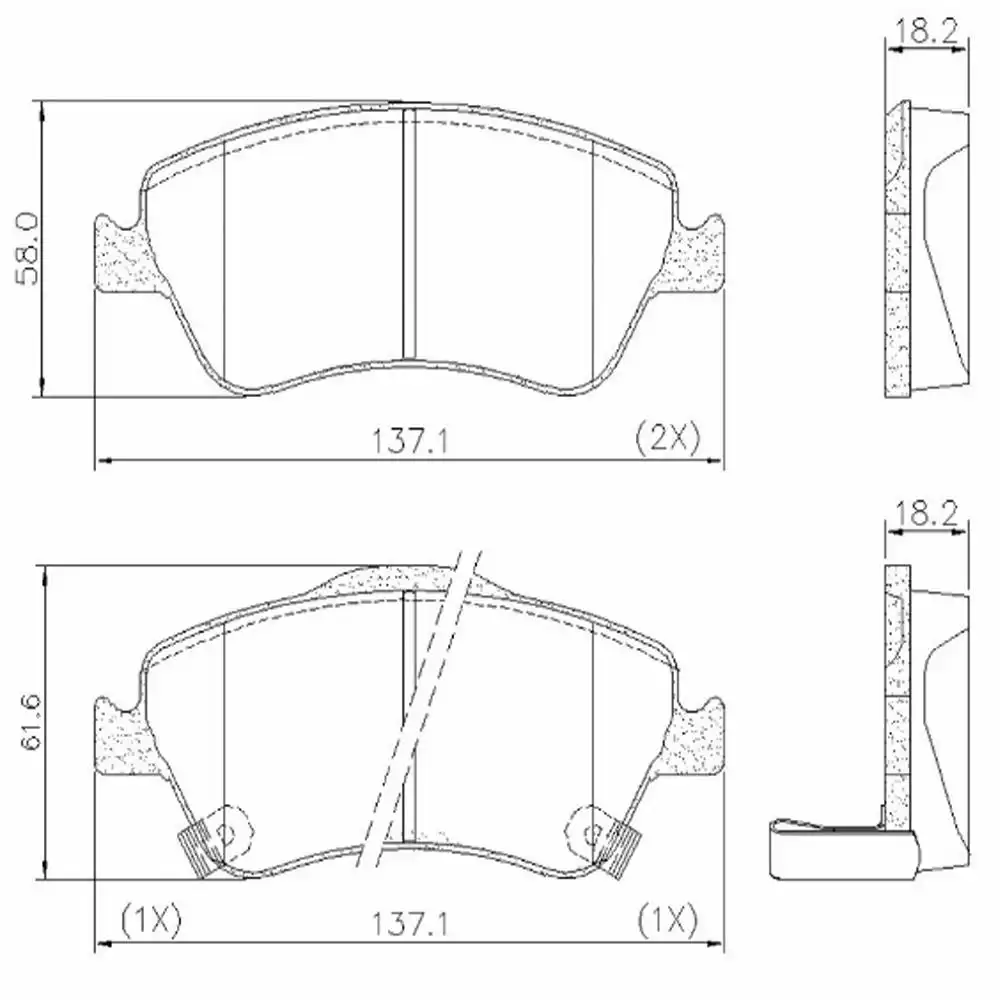 PASTILHA FREIO DIANTEIRA TOYOTA COROLLA 2009 A 2014 CERAMICA