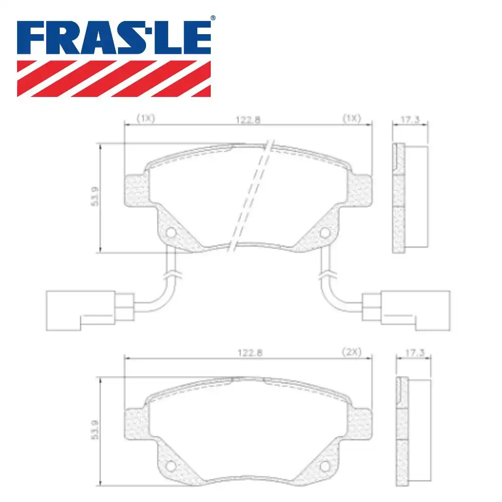 PASTILHA FREIO TRASEIRA TRANSIT 2.4 2006 A 2011