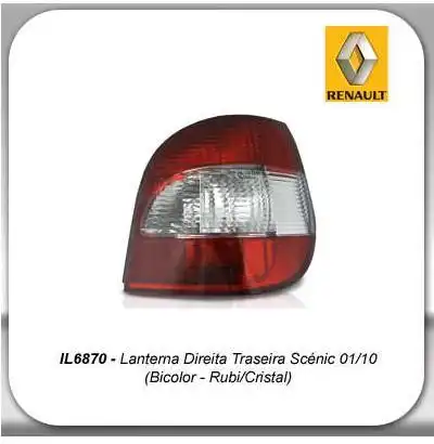 SINAL TRAS RENAULT SCENIC 2001 A 2010 DIREITO