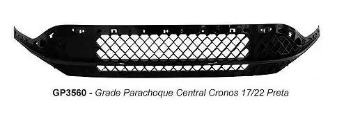 GRADE PARACHOQUE CENTRAL FIAT CRONOS 2017 A 2022 PRETA