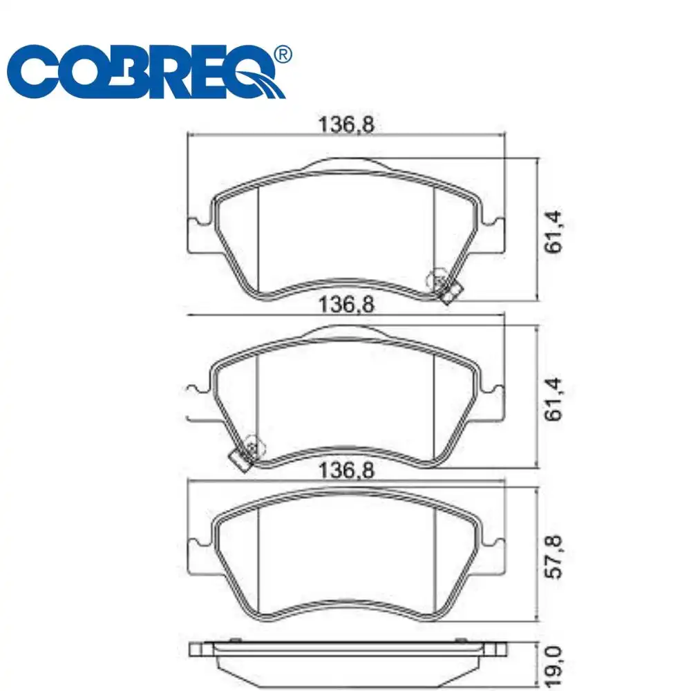 PASTILHA FREIO DIANTEIRA TOYOTA COROLLA 2009 A 2014