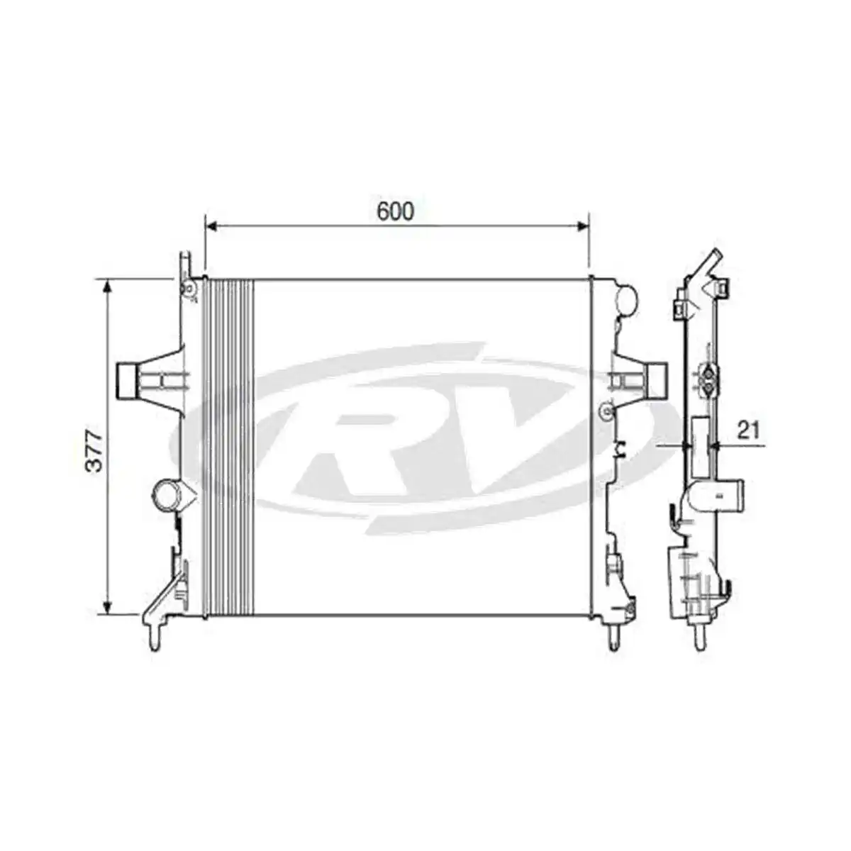 RADIADOR ASTRA 1.8 2.0 8V 16V 1999 A 2009 CAMBIO AUTOMATICO